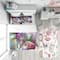 Designart 'Horse Over Colorful Abstract Image' Modern & Contemporary Bedding Set - Duvet Cover & Shams